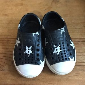 Black with Stars Native Shoes